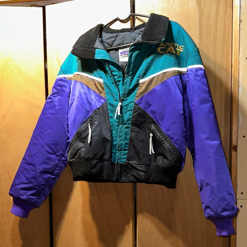 Women's Ski Jacket - Purple, Teal, and Black